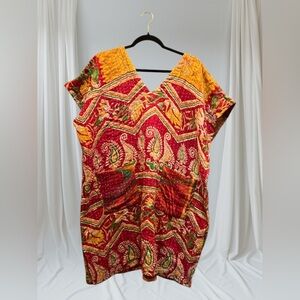 Kantha top ITEM 127 with BOHO COMFY pockets, handmade reversible OS